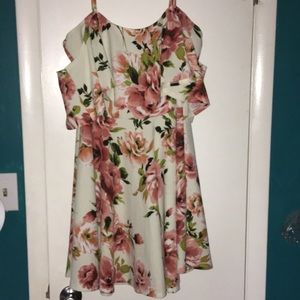 FTF Plus Size Cold Shoulder Ruffle Dress Size 1x